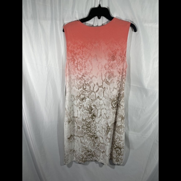 NWT Calvin Klein Ombre Python‎ Sheath Dress Porcelain Rose [PLUS 0X ] - Picture 9 of 12